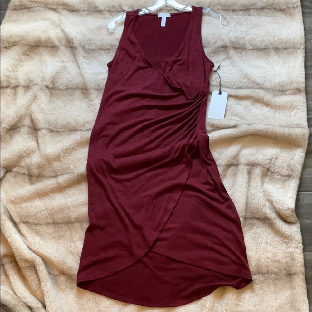Leith faux wrap dress